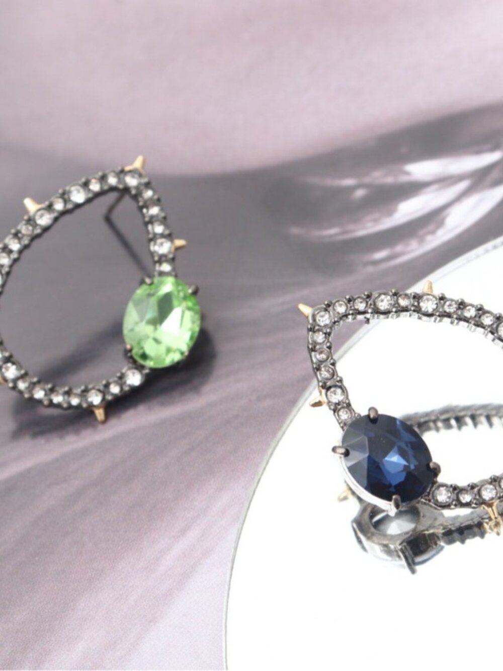 Alexis Bittar Asymmetrical Stud Earrings